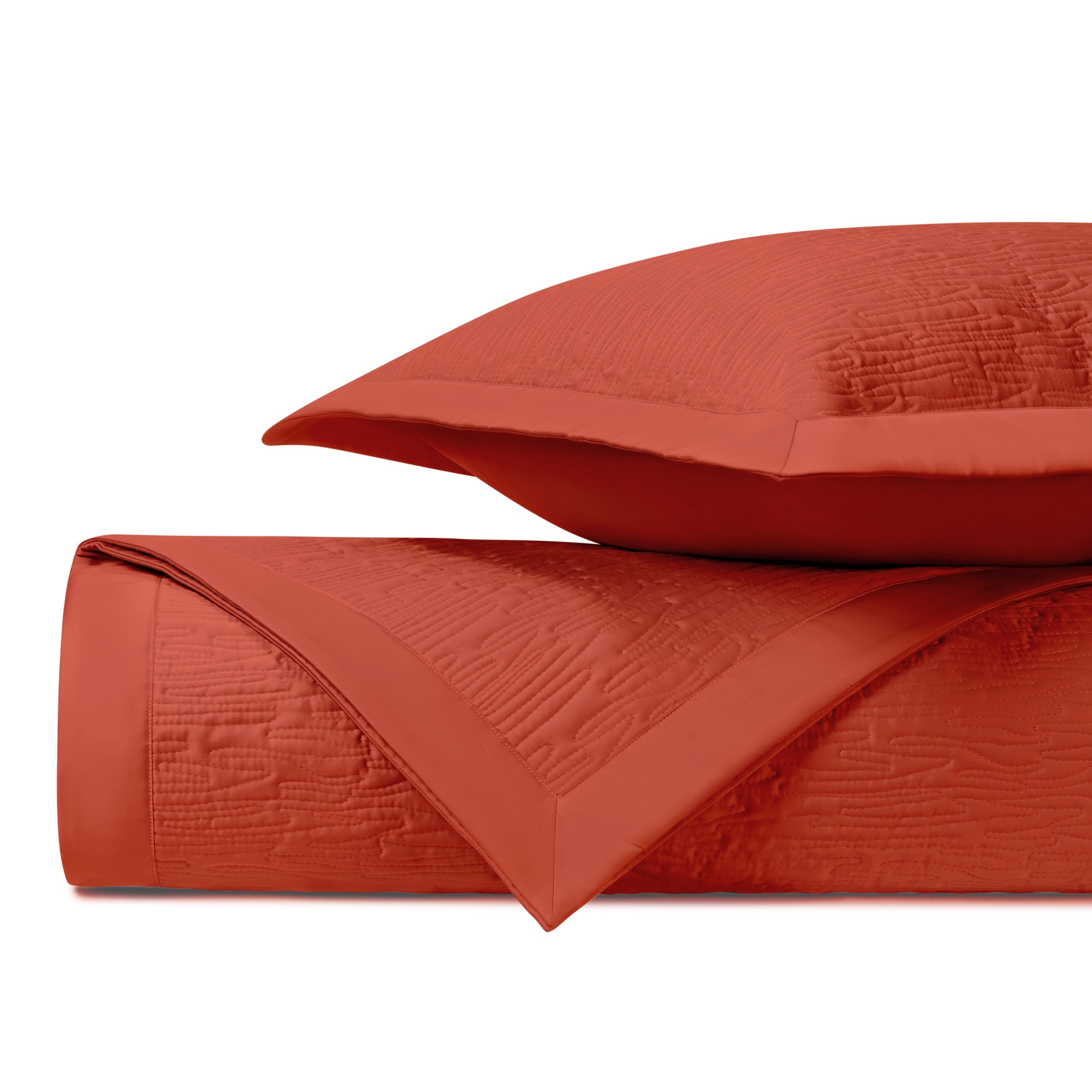 Wave Quilted Coverlet (Euro) Set