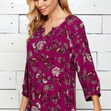 Westport 3/4 Button Cuff Sleeve Blouse