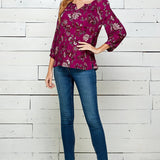Westport 3/4 Button Cuff Sleeve Blouse