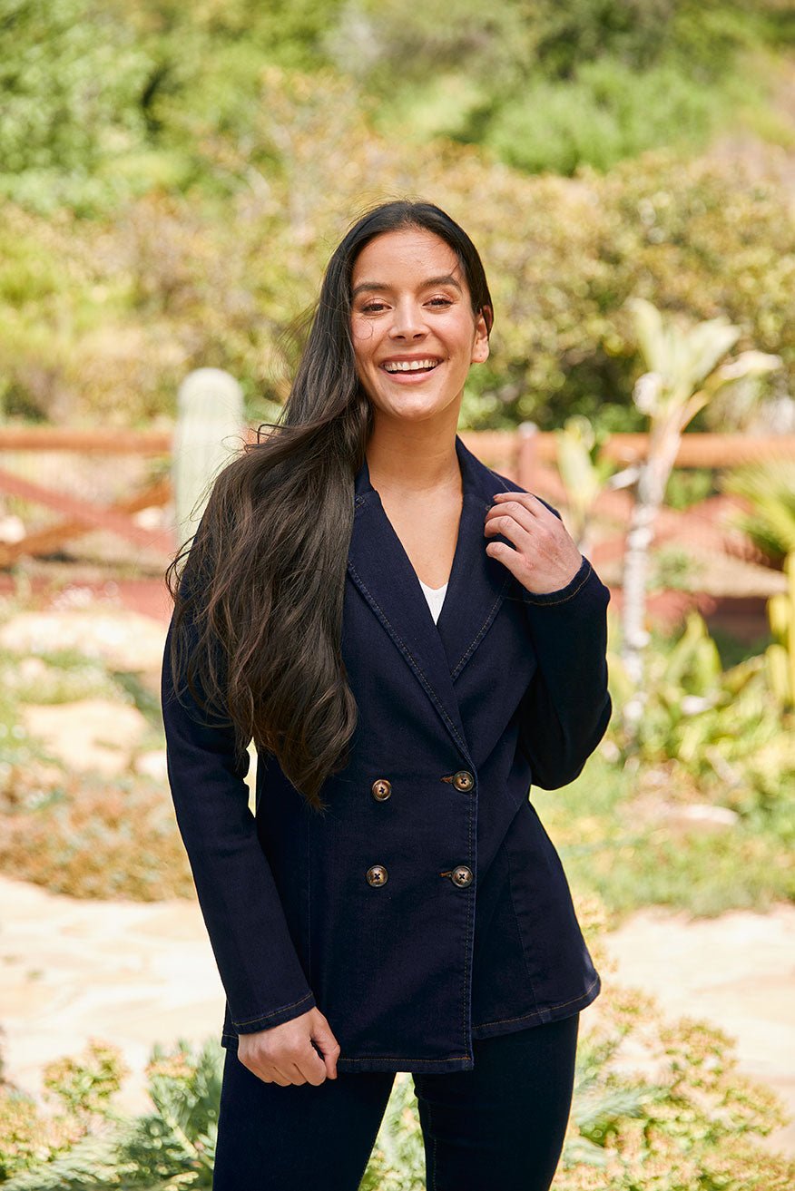 Westport Double Breasted Denim Blazer