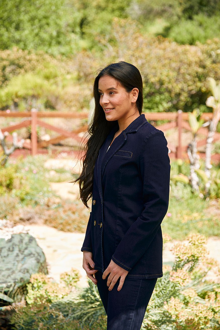 Westport Double Breasted Denim Blazer