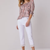 Westport Signature 5 Pocket With Crochet Inset Hem Capri Jean