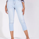 Westport Signature Basic Capri Pants with Fray Hem