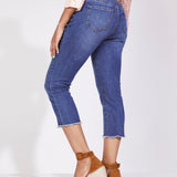 Westport Signature Basic Capri Pants with Fray Hem