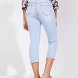 Westport Signature Basic Capri Pants with Fray Hem