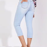 Westport Signature Basic Capri Pants with Fray Hem