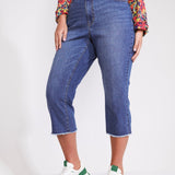 Westport Signature Basic Capri Pants with Frey Hem - Plus