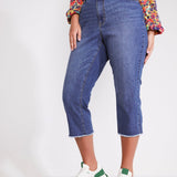Westport Signature Basic Capri Pants with Frey Hem - Plus