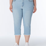 Westport Signature Basic Capri Pants with Frey Hem - Plus