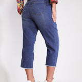 Westport Signature Basic Capri Pants with Frey Hem - Plus