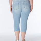 Westport Signature Basic Capri Pants with Frey Hem - Plus