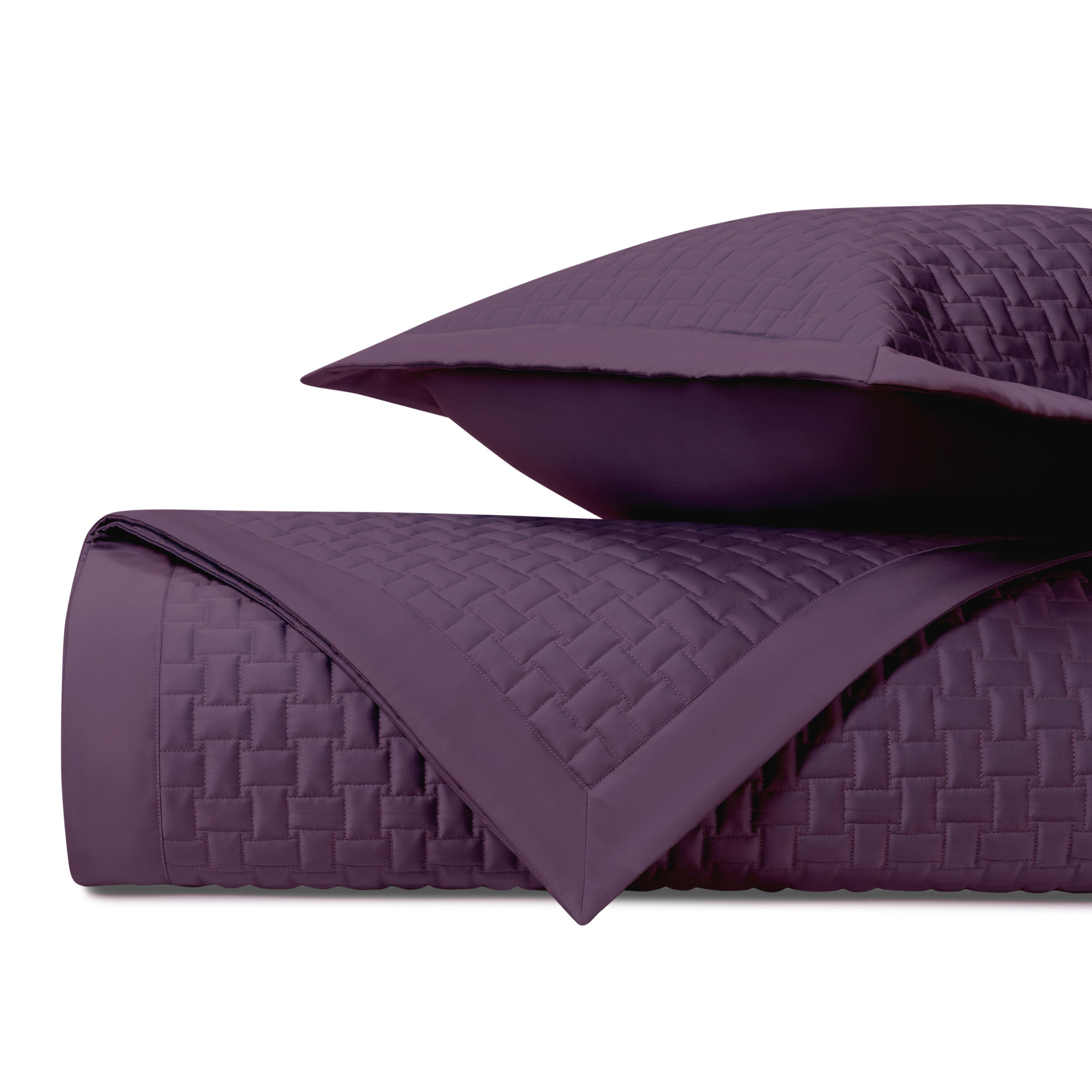 Wicker Quilted Coverlet (euro) Set