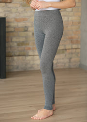 Women's Heather Gray No Cling Leggings