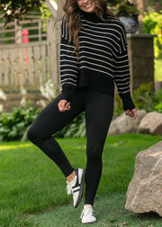 Women's Black No Cling Leggings