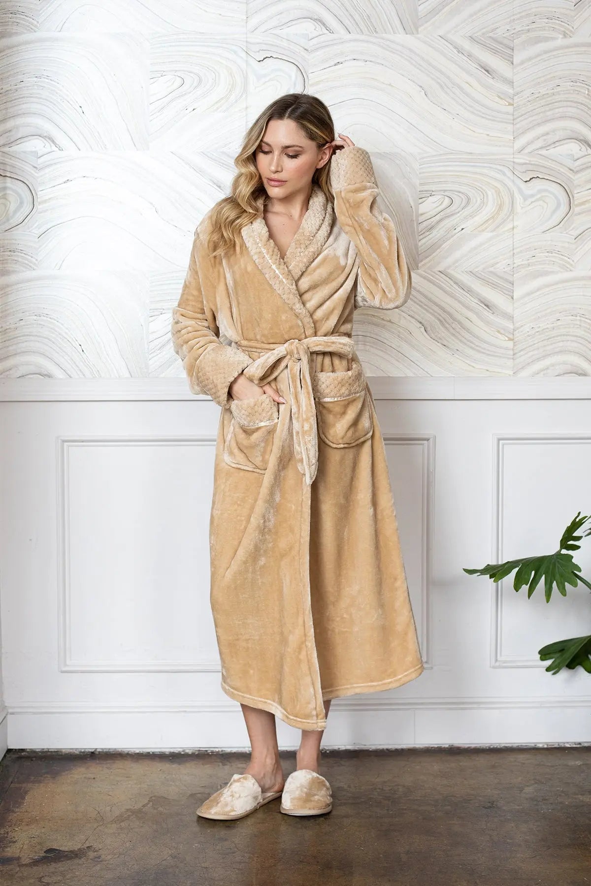 Women's Ultra Soft Plush Bathrobe | Includes Plus Size