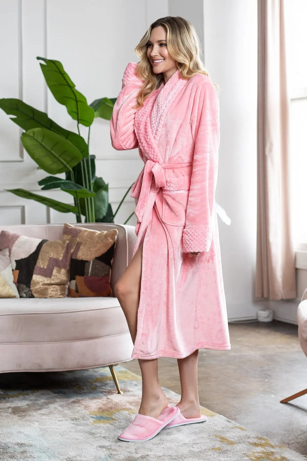 Women's Ultra Soft Plush Bathrobe | Includes Plus Size