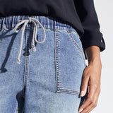 Westport Knit Denim Weekender Sweatpant with Pockets and Drawstring Waist