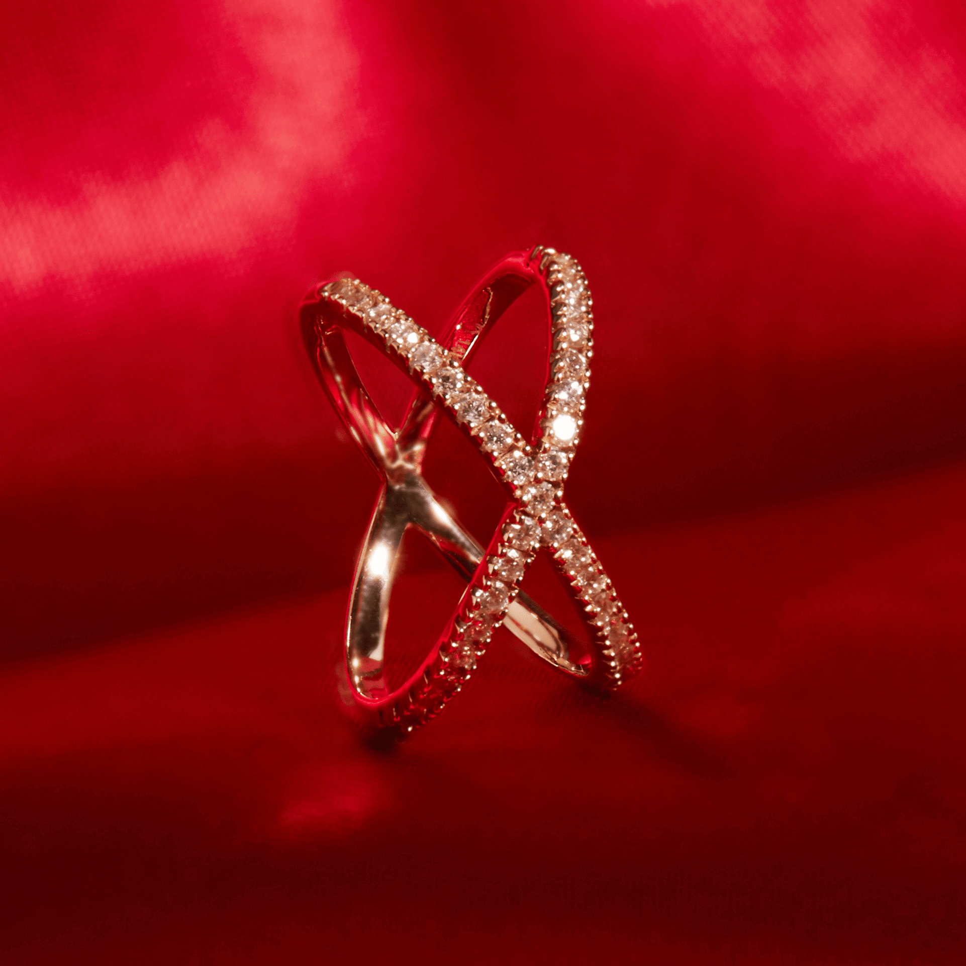 Diamond X Ring
