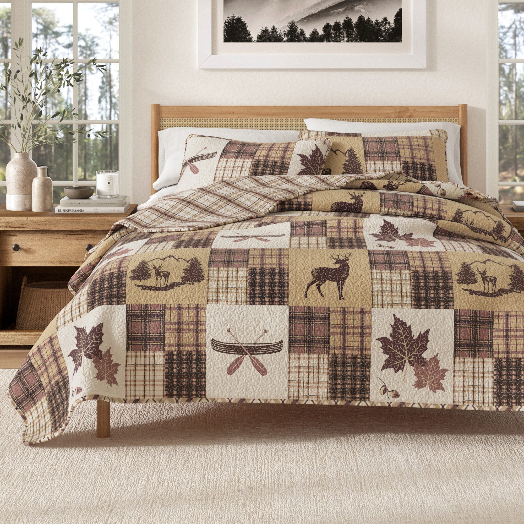 Redwood Lodge 3 Piece Quilt Set