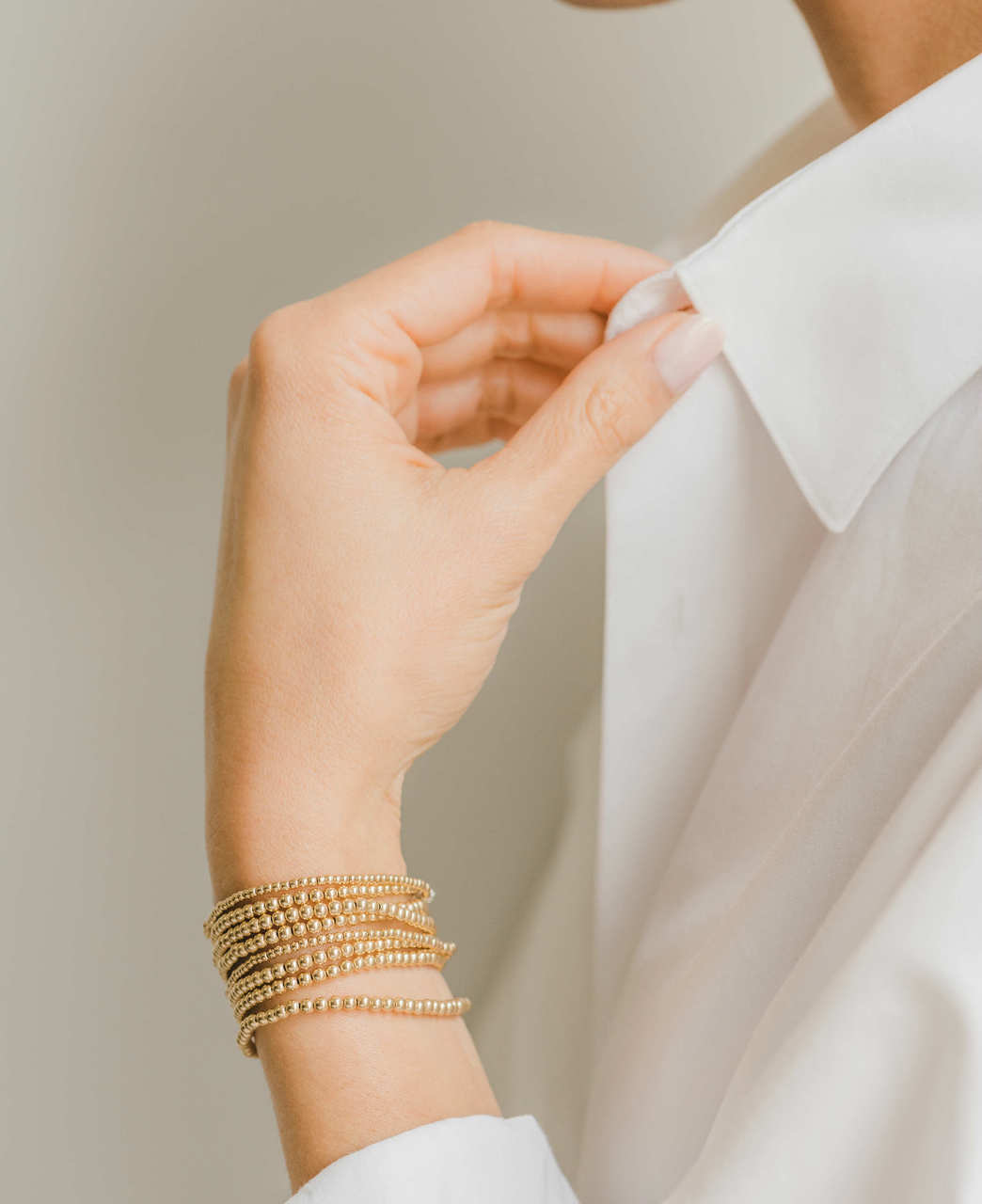 Zoe Lev 3mm Bead Bracelet