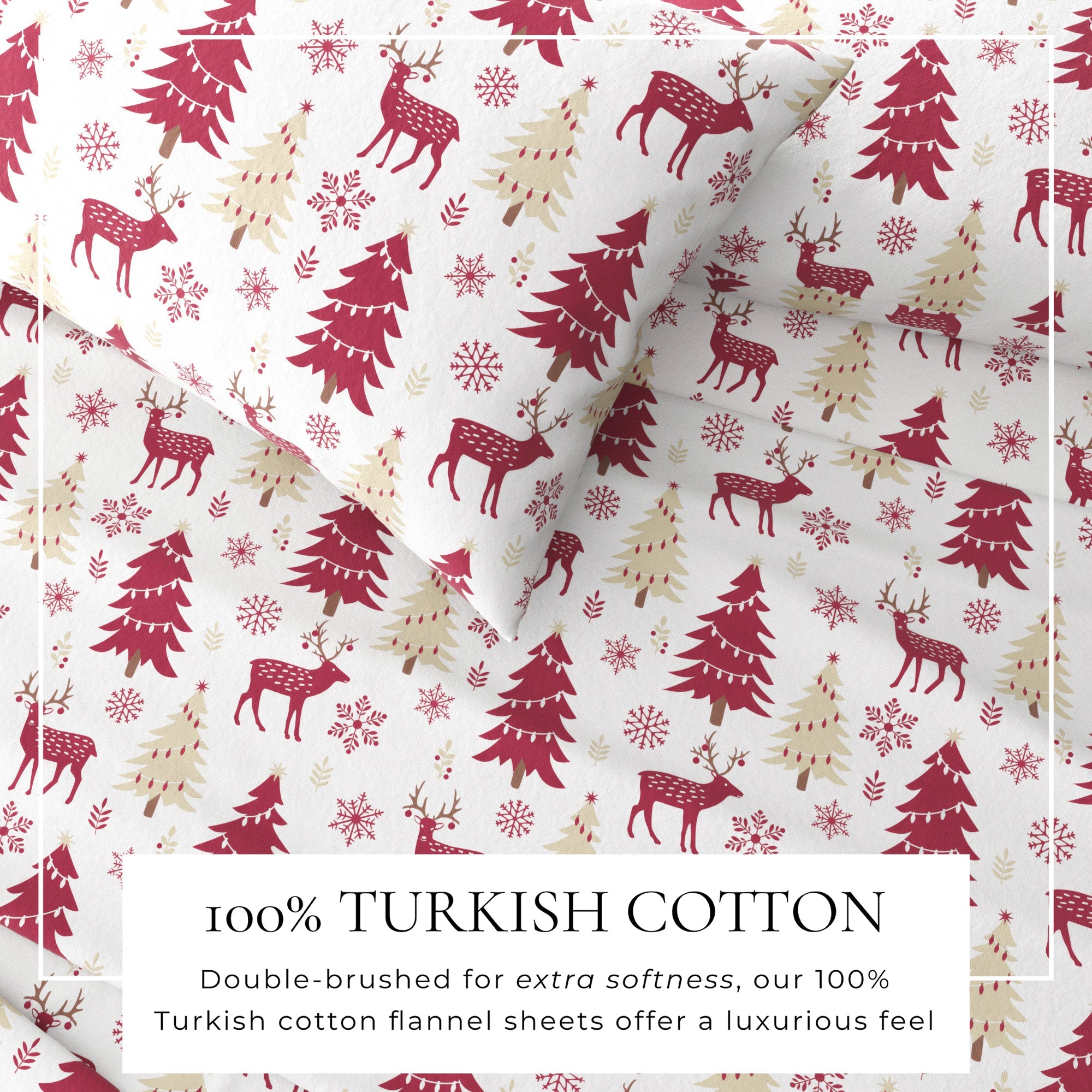 100% Turkish Cotton Flannel Sheet Sets - Boulder Collection